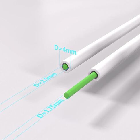 Creality 3D Printer K1 K1C Max XS Series PTFE Bowden Tube (2 Meters) with 4Pcs PC4-M6 Fittings and 4Pcs PC4-M10 Fittings for 3D Printer 1.75mm Filament in Saudi Arabia