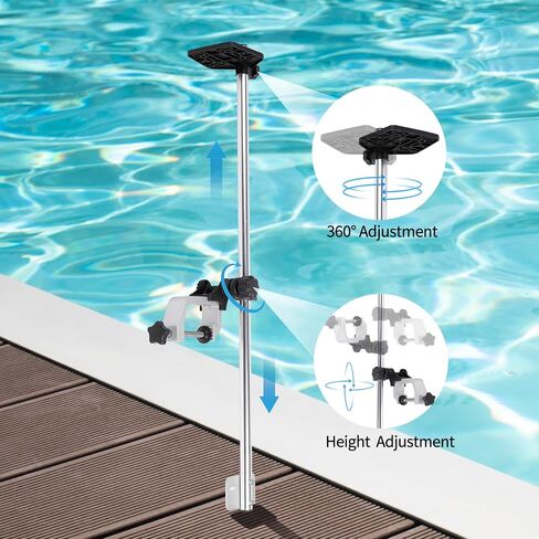 Portable Transducer Mount, 360° Adjustable Rotatable Fish Finder Mount, Transducer Mounting Bracket for Boat Canoe Kayak in Saudi Arabia