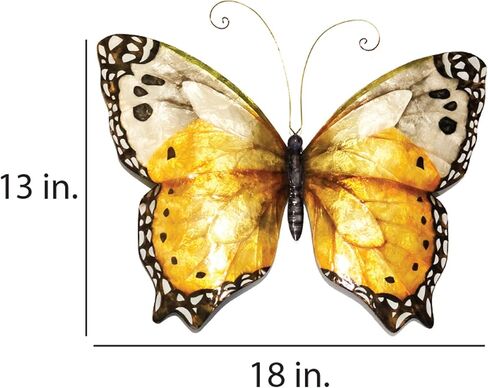 Eangee Home Design Butterfly Wall Decor Monarch 18 Inches Length x 1 Inch Width x 13 Inches Height (m2007) in Saudi Arabia