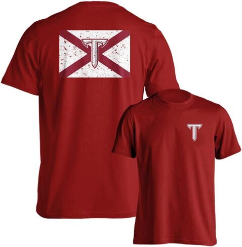 Troy Trojans Official Alabama State Flag Fan T-Shirt in Saudi Arabia