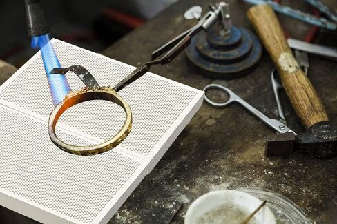 لوح لحام سيراميك على شكل قرص العسل، أدوات صنع مجوهرات Vowcarol، أجزاء لحام كتلة اللحام - حزمة صندوق مطورة in Kuwait