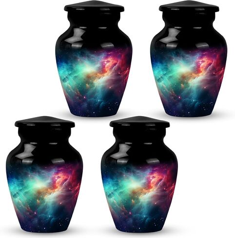 Galaxy Urn Cremation Urn for Adults - an Urn for Ashes - Human Ashes Keepsake - Funeral Urn Ashes - Burial Urns for Cremated Remains (size-3nch,1pcs) in Saudi Arabia