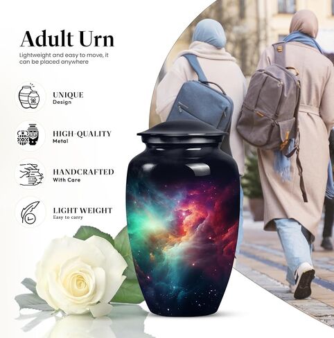 Galaxy Urn Cremation Urn for Adults - an Urn for Ashes - Human Ashes Keepsake - Funeral Urn Ashes - Burial Urns for Cremated Remains (size-3nch,1pcs) in Saudi Arabia