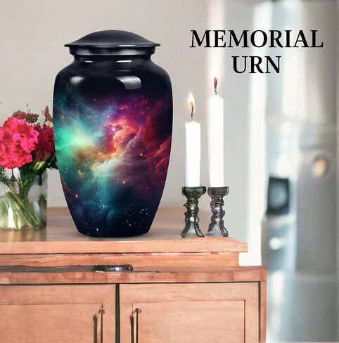 Galaxy Urn Cremation Urn for Adults - an Urn for Ashes - Human Ashes Keepsake - Funeral Urn Ashes - Burial Urns for Cremated Remains (size-3nch,1pcs) in Saudi Arabia