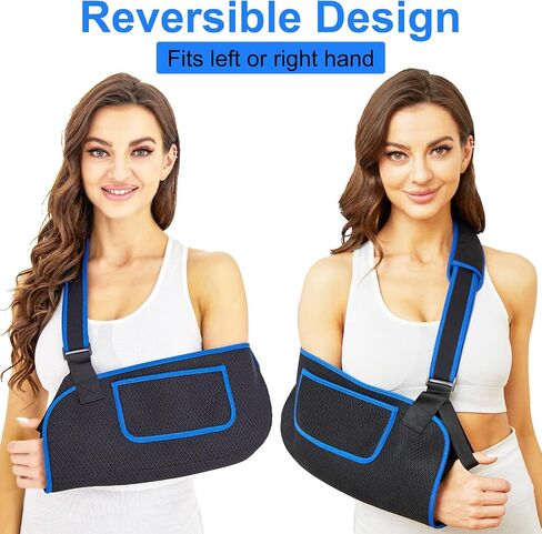 Arm Sling for Shoulder Injury Rotator Cuff Torn Wrist and Elbow Surgery Adjustable Padded Elbow Dislocation and Sprain Brace Shoulder Immobilizer for men&women Arm Support Straps for in Saudi Arabia
