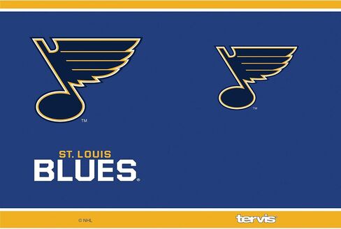 Tervis Triple Walled NHL St. Louis Blues Insulated Tumbler Cup Keeps Drinks Cold & Hot, 30oz - Stainless Steel, Shootout in Saudi Arabia