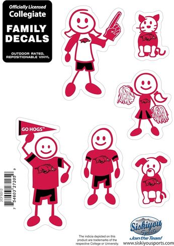 Siskiyou Sports NCAA Family Character Decals, Large in Saudi Arabia