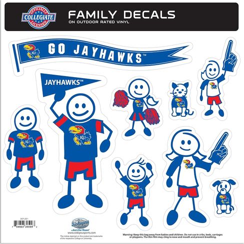 Siskiyou Sports NCAA Family Character Decals, Large in Saudi Arabia