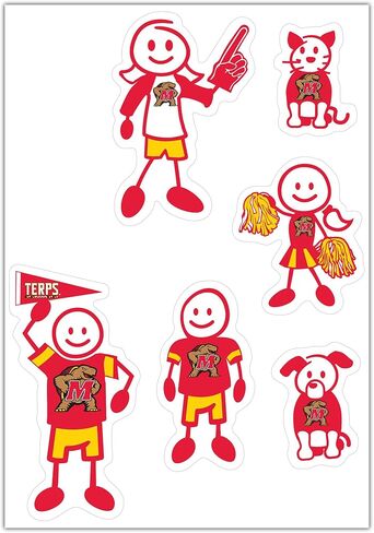 Siskiyou Sports NCAA Family Character Decals, Large in Saudi Arabia