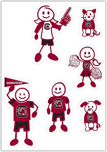 Siskiyou Sports NCAA Family Character Decals, Large in Saudi Arabia