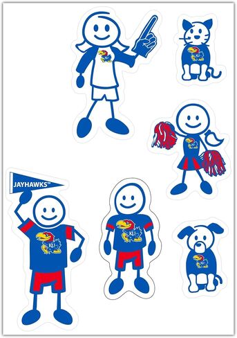 Siskiyou Sports NCAA Family Character Decals, Large in Saudi Arabia