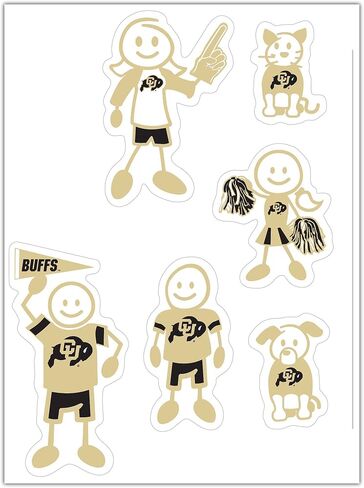 Siskiyou Sports NCAA Family Character Decals, Large in Saudi Arabia