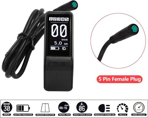 Sw102 Display Panel, Bike LCD Display Meter Intuitively Multiple Data Displaying for Modification in Saudi Arabia