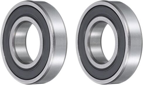 uxcell 16008-2RS Deep Groove Ball Bearings, ID 40mm x OD 68mm x Width 9mm Double Rubber Seal Bearings, High Speed Sealed Bearing Z3 Lever 2pcs in Saudi Arabia