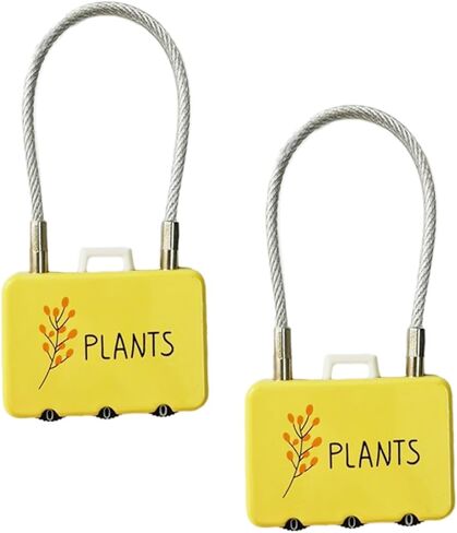 قطعتان من قفل كلمة المرور الصغير، قفل مجموعة لطيف، قفل كلمة المرور، قفل صغير أصفر مكون من 3 أرقام، قفل حبل سلكي، قفل مقاوم للماء، أمتعة صالة الألعاب الرياضية، آمنة، حقيبة ظهر (أصفر) in Kuwait