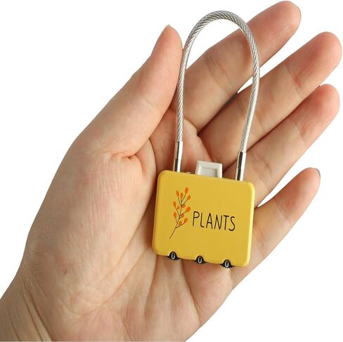 قطعتان من قفل كلمة المرور الصغير، قفل مجموعة لطيف، قفل كلمة المرور، قفل صغير أصفر مكون من 3 أرقام، قفل حبل سلكي، قفل مقاوم للماء، أمتعة صالة الألعاب الرياضية، آمنة، حقيبة ظهر (أصفر) in Kuwait