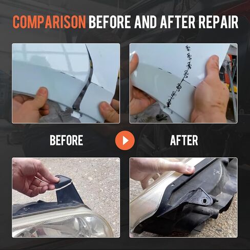FOLIV Plastic Welder, 200W Portable Plastic Welding Kit, 2 in 1 Handheld Hot Stapler Plastic Repair Car Bumper Repair Kit, 1000PCS Hot Stapler Easy to Use for Most Plastic Kayak Crack Repairs in Saudi Arabia
