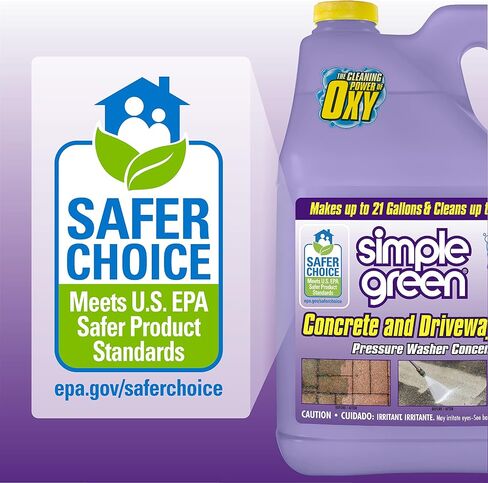 Simple Green Oxy Solve Concrete and Driveway Pressure Washer Cleaner, Purple, Unscented, 128 Fl.Oz in Saudi Arabia