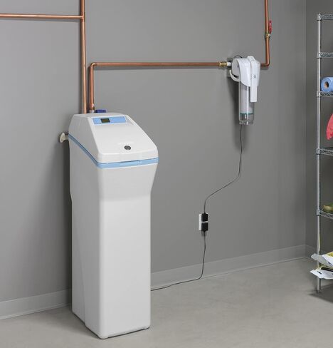 GE Whole House Water Filtration System (GXWH70M), Smart Connected with Leak Detection & Remote Water Shutoff, Reduces Sediment, Rust & More, Install Kit Included, Filter Not Included in Saudi Arabia