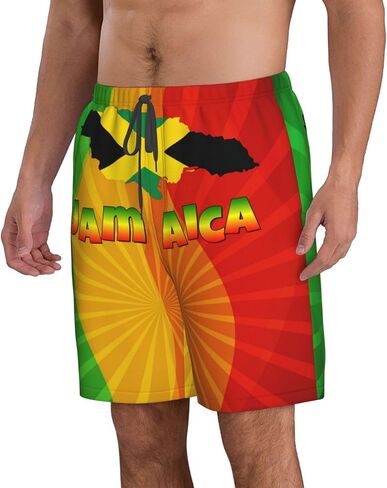 Mens Swim Trunks Swimwear Quick Dry Swimsuits Beach Shorts with Pockets in Saudi Arabia