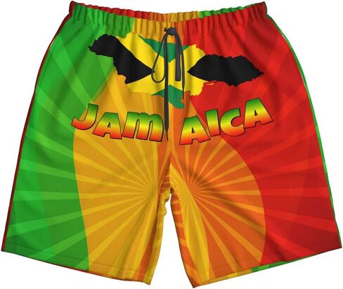 Mens Swim Trunks Swimwear Quick Dry Swimsuits Beach Shorts with Pockets in Saudi Arabia