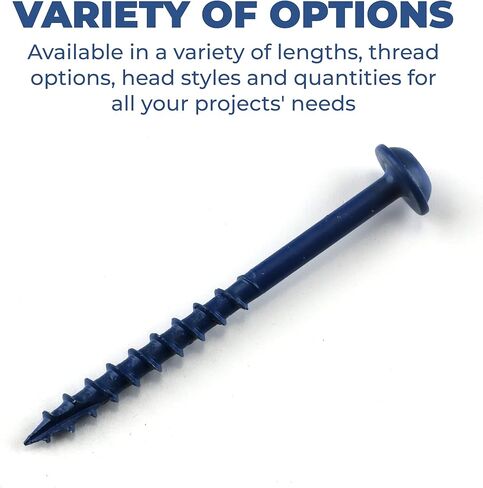 براغي بفتحة جيب Kreg SML-C2B-250 Blue-Kote، 2 بوصة، 8 خيوط خشنة، رأس ماكسي لوك (250 قطعة) in Kuwait