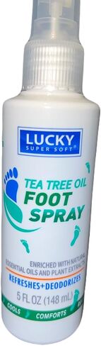Foot Super Soft Tea Tree Oil Foot Spray, 5oz Bottle Vegan formula Gluten Free, Enriched with natural Essential Oils, Australian Tea Tree Oil Combined with Wild Mint Rich Scent CG in Saudi Arabia
