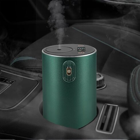 Waterless Essential Oil Diffuser Rechargable: Portable Aromatherapy Diffuser for Car and Home - 4 Concentration Adjustments and Timers (Black) in Saudi Arabia