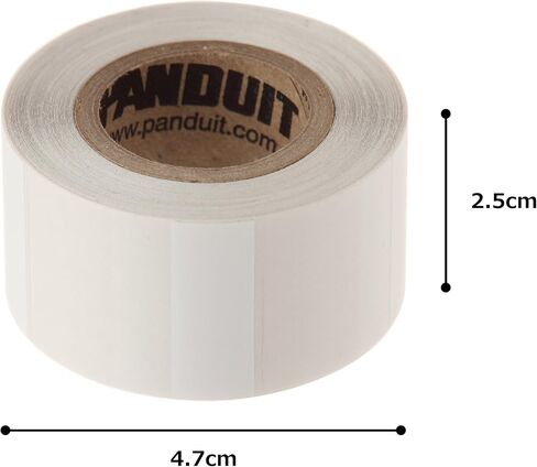Panduit S100X125VAFY Vinyl Self-Laminated Label, White in Saudi Arabia