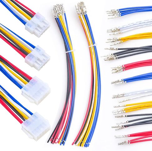 MX 5557 4.2MM 2x5 Pin Male Female Connector Socket Kit Total 1 Set with 20Pcs 210MM 18AWG Pre-Crimped Cables Wire 10 Pole Circuits 5 Pin Connector in Kuwait