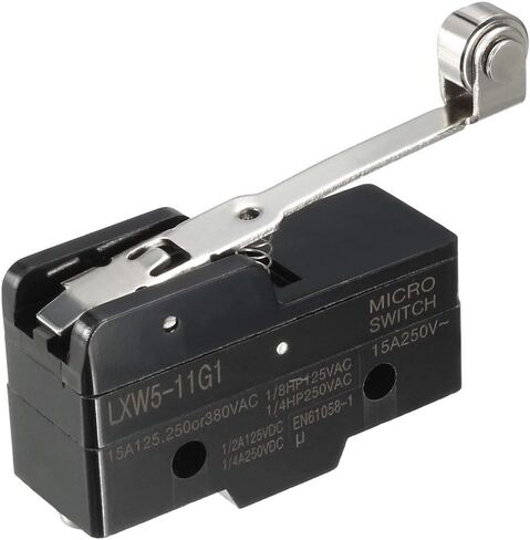 uxcell 2PCS LXW5-11G1 1NO + 1NC Long Hinge Roller Lever Miniature Micro Switches in Saudi Arabia