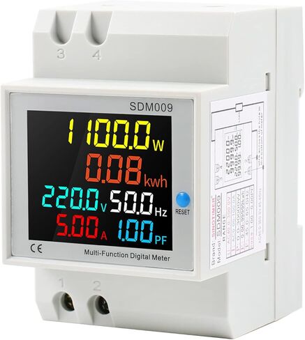 جهاز اختبار عداد الطاقة الرقمي أحادي الطور، عداد استخدام الكهرباء للسكك الحديدية، 40-300 فولت 100 أمبير، مقياس التيار الكهربائي، مقياس التيار الكهربائي، أمبير، واط، كيلوواط ساعة، عامل الطاقة، مقياس متعدد مدمج CT in Kuwait