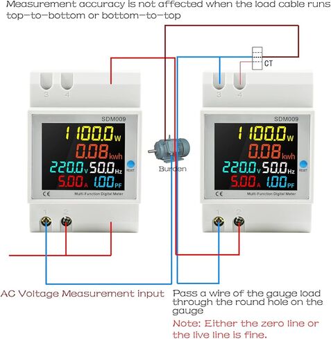 جهاز اختبار عداد الطاقة الرقمي أحادي الطور، عداد استخدام الكهرباء للسكك الحديدية، 40-300 فولت 100 أمبير، مقياس التيار الكهربائي، مقياس التيار الكهربائي، أمبير، واط، كيلوواط ساعة، عامل الطاقة، مقياس متعدد مدمج CT in Kuwait