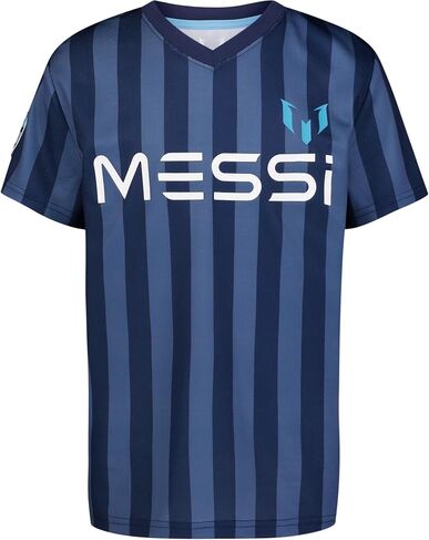 Messi Boys' Short Sleeve T-shirt, Standard Fit Tee, Breathable Mesh Fabric in Saudi Arabia
