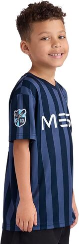 Messi Boys' Short Sleeve T-shirt, Standard Fit Tee, Breathable Mesh Fabric in Saudi Arabia