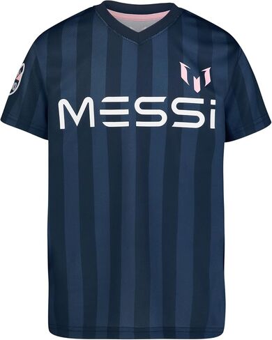 Messi Boys' Short Sleeve T-shirt, Standard Fit Tee, Breathable Mesh Fabric in Saudi Arabia