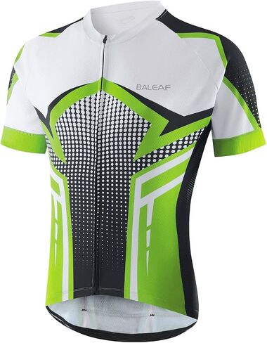BALEAF Men's Cycling Jersey Short Sleeve Bike Shirts 4 Pockets Road Biking Tops Full Zip Clothing MTB Breathable UPF 50+ in Saudi Arabia