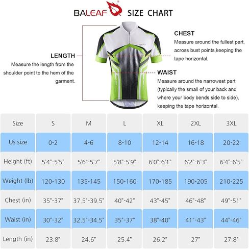 BALEAF Men's Cycling Jersey Short Sleeve Bike Shirts 4 Pockets Road Biking Tops Full Zip Clothing MTB Breathable UPF 50+ in Saudi Arabia