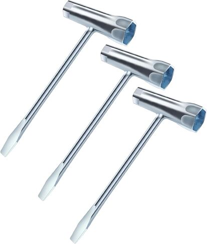 3 Pack Chainsaw Scrench Replacement Combination Screwdriver and Wrench, 13 by 19 mm Chainsaw Wrench Scrench T Wrench Spanner Tool in Saudi Arabia