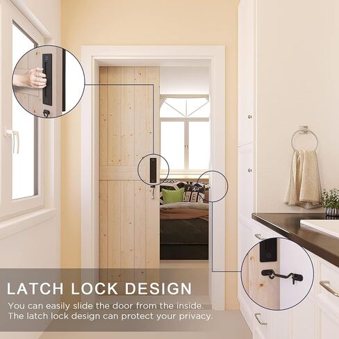 48''x84'' Sliding Barn Door with 8 FT Barn Door Hardware Kit, DIY Unfinished K-Frame-Installation Required-Includes Wood Barn Door Slabs, Handle, Floor Guide and Lock Catch, Grey in Saudi Arabia