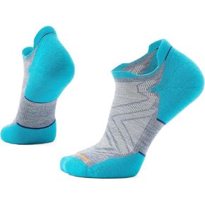 Smartwool Mens Run Targeted Cushion Low Ankle Socks Pewter Blue Medium