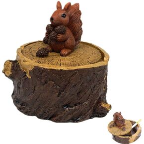 Outdoor Ashtrays for Cigarettes Cute Resin Squirrel Ashtray,for Indoor and Outdoor,Creative Ashtrays with Lid