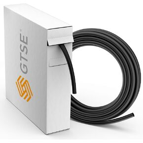GTSE Premium Black Heat Shrink Tubing Mini Reel 2:1 Ratio, 36 Ft Cable Sleeving (3/32 inch) - UL Listed, for Electrical Insulation, Repairs, Wrap Cable, Wire Connector