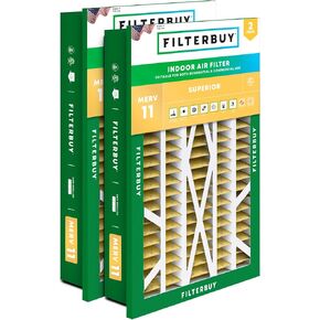 Filterbuy 20x30x5 Air Filter MERV 11 Allergen Defense (2-Pack), Pleated HVAC AC Furnace Air Filters Replacement for Honeywell Return Grille (Actual Size: 18.38 x 28.63 x 3.69 Inches)