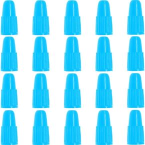 Presta Valve Caps Blue,Plastic Bike Dust Caps Tire - Bicycle Presta/French Valve stem Cover for MTB Mountain/Road Bikes, Bike Accessories,Outdoors(20 Pack)