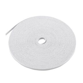 GT2 10 Meters 6mm Width 2mm Pitch Timing Belt for 3D Printer Accessory, White