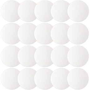 JULBEAR Door Stopper Wall Protector, 12PCS Door Knob Stoppers Wall Protector with Strong Back Adhesive,Quiet, Shock, Absorbent Silicone, Door Handle Bumpers and Protect Wall Surfaces (Round 2 inch)