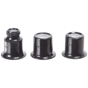 Fowler 52-660-020-0, 3-Piece Loupe Set with 2X, 5X, and 10x Magnification