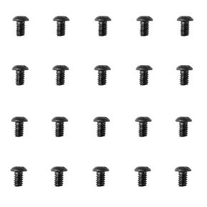 Button Type Hexagon Socket Head Cap Bolt, Hexagon Wrench, Alloy Steel, Bright Finish, Full Machine Thread, 1/4-20 x 1",20 pieces