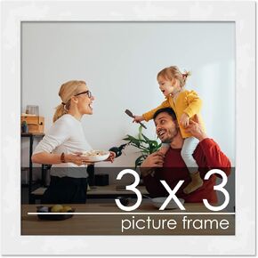 Poster Palooza 11x16 Frame White Solid Pine Wood Picture Frame | UV Acrylic, Foam Board Backing & Hanging Hardware